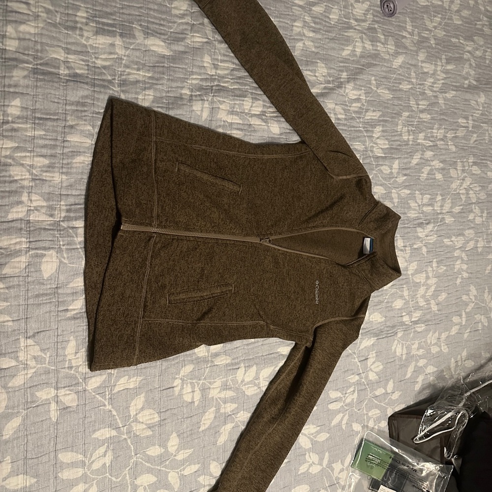 Columbia Dark Brown Zip-Up Jacket